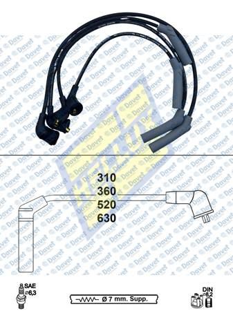 HELLUX HBK3185 Buji Kablosu Accent 1.5 12v- Admira 1.3i- Accent Lc 1.3i - Getz 1.1 1.3i 02> - Atos 1.0 12v- Accent G4e 95>00